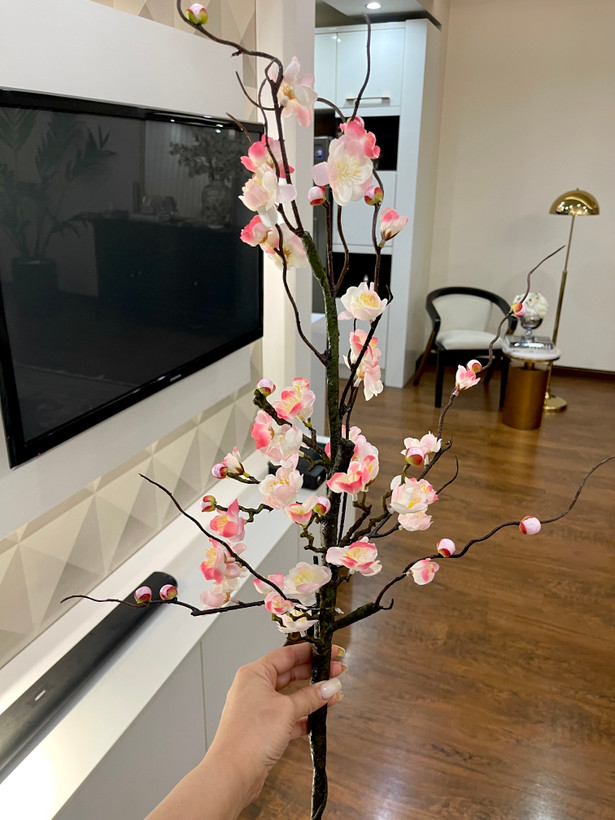 گل مصنوعی شکوفه ژاپنی ساقه چوبی سفارش اروپا