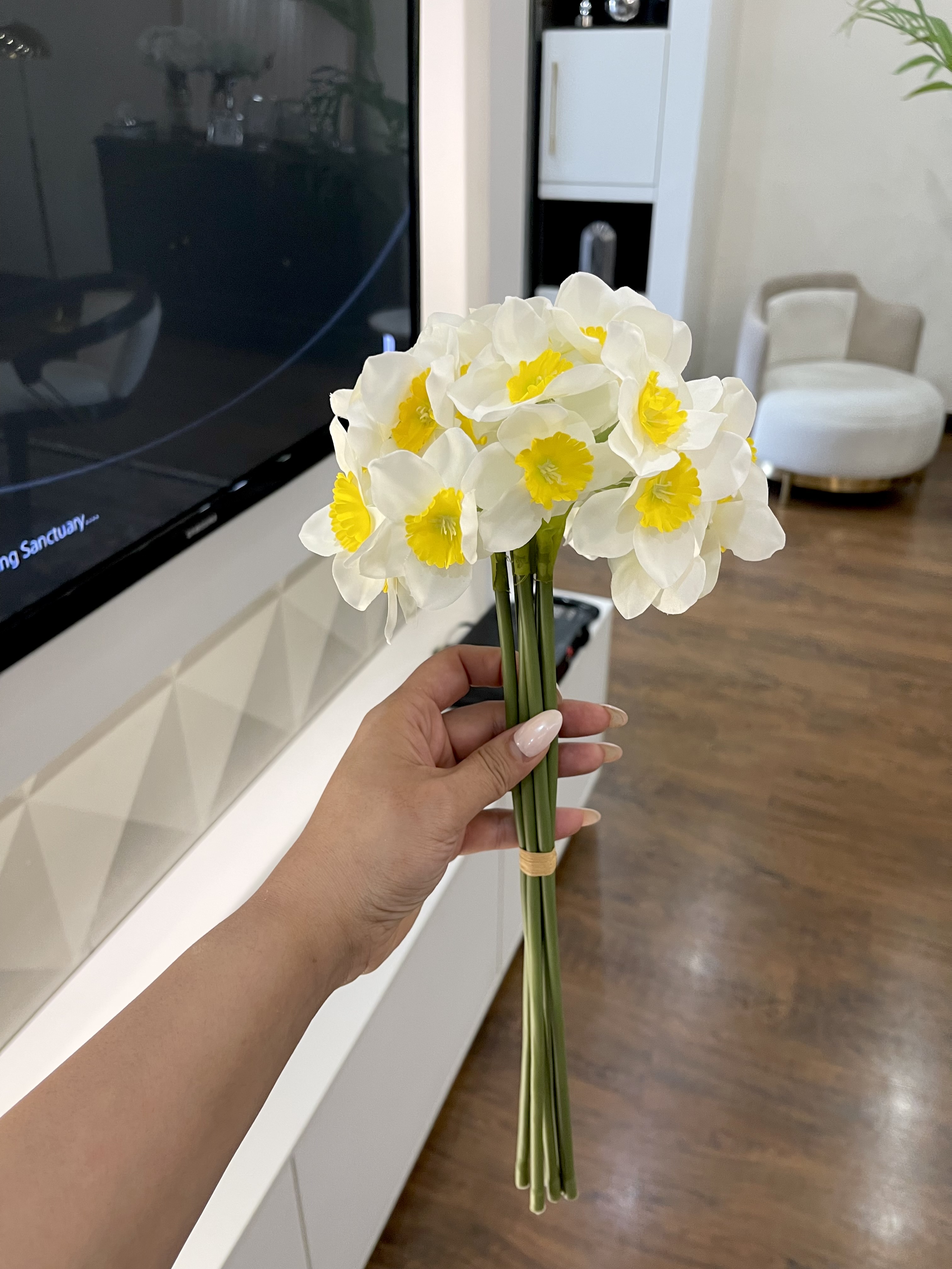 گل مصنوعی وارداتی نرگس